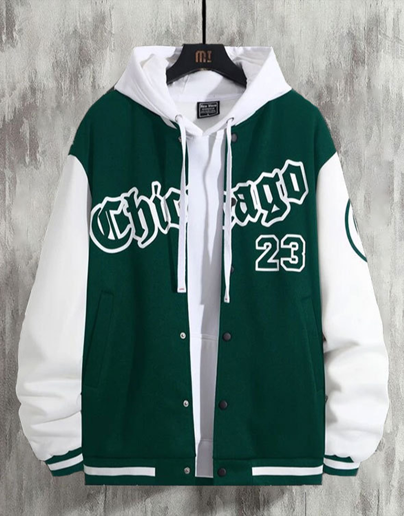Chicago Colorblock Graffiti Baseball Jersey / TECHWEAR CLUB / Techwear