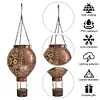 Solar Hanging Hot Air Balloon Lamp IP65 Waterproof Light for Outdoor Garden Yard
