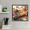 5D DIY Partial Special Shaped Drill Diamond Painting Kit I Love You Decor30x30cm