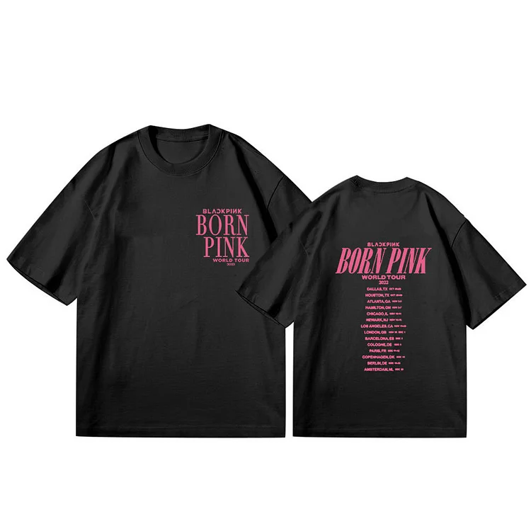 BLACKPINK World Tour Born Pink in Dallas Printed T-shirt