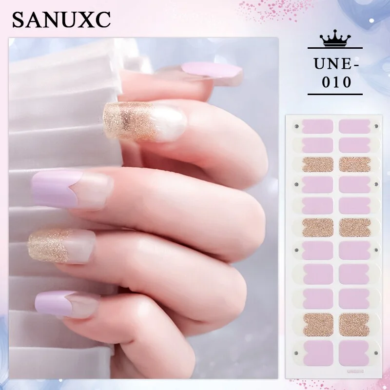 Churchf 22 Tips Shiny Nail Polish Stickers Wholesale Nail Art Decoration Decals Fashion Nail Stickers for Woment Manicure Gifts-Nail Inspo-Outfit Ideas
