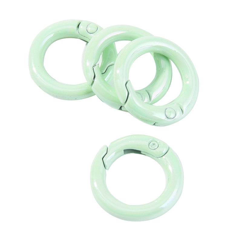 Basic Round Alloy Plating Unisex Bag Pendant Keychain