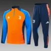 2024/2025 Juventus Half-Pull Training Suit Orange Football Jersey 1:1 Thai Quality