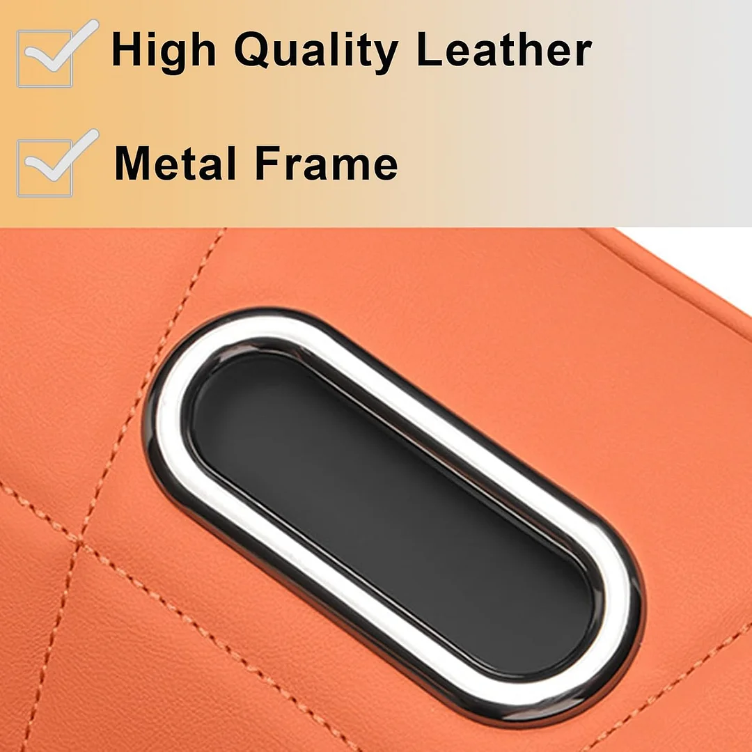 Memory Foam Car Armrest,Vehicle Armrest Box,Car Armrest Storage Cover,Arm Rest Cushion Booster Pad Center Console Cover (Orange)