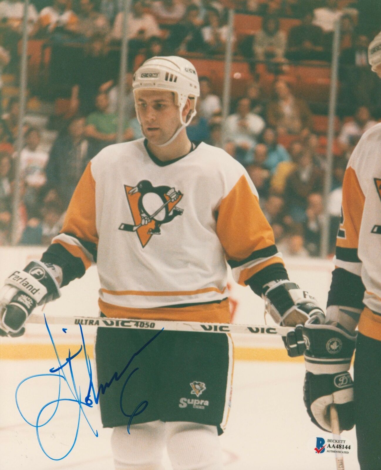 Penguins Jim Johnson Authentic Signed 8x10 Photo Poster painting Autographed BAS #AA48144