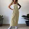 Gioiacombo&trade; Gonna con bretelle casual classica a righe da donna