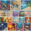 Pearl Full DIY 5D Round Drill Gem Art Diamond Painting Kits 15.75x15.75 in Diamond Dots Paintings Picture Arts Craft Diamond Art Kits for Adults Beginner Home Wall Decor
