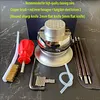 360&deg; Swivel Ball Mini Bench Vise, Solid Aluminum Precision Clamp 0-80mm Opening for Coin Cleaning Model Making Seal Carving