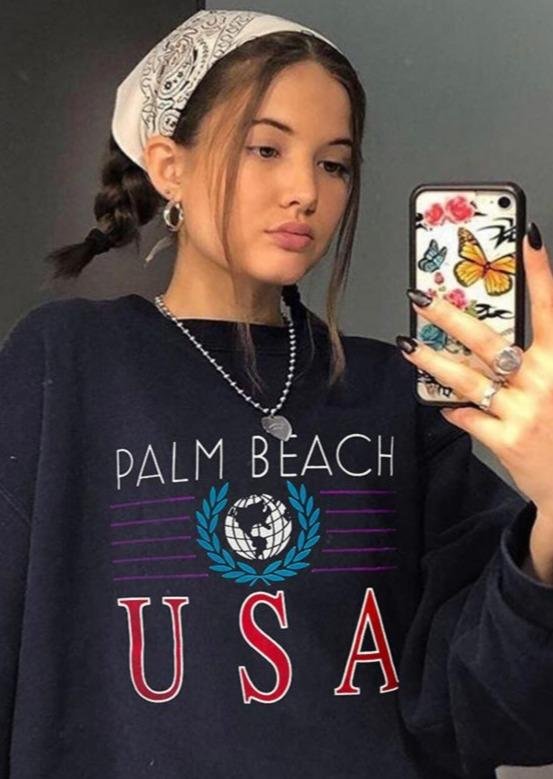 Palm Beach  Sweatshirt August Lemonade August Lemonade