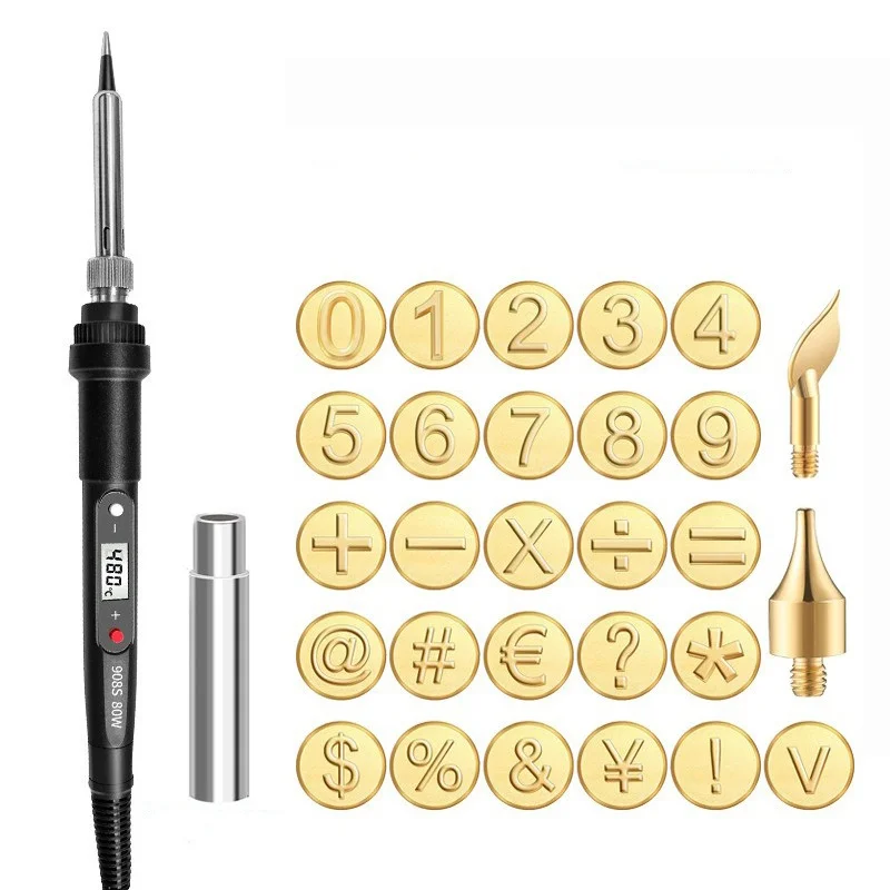 🎁26 Letters Copper Mold —DIY Wood Burning/Carving Set