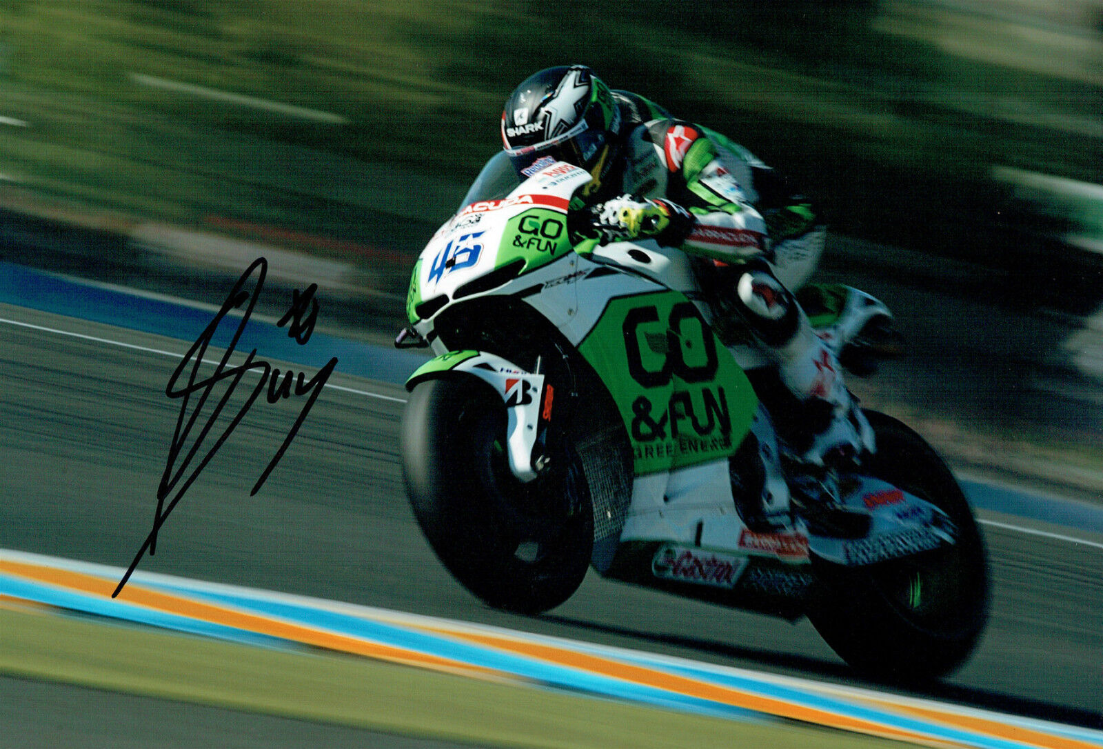 Scott REDDING SIGNED MOTOGP 12x8 RACE Photo Poster painting AFTAL COA Autograph Go & Fun HONDA