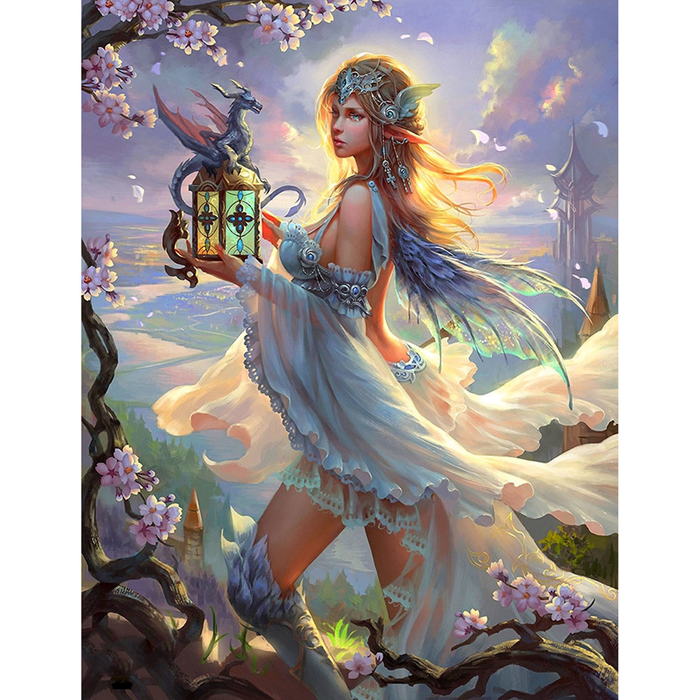

Fairy - 14CT Stamped Cross Stitch - 46*36CM, 501 Original