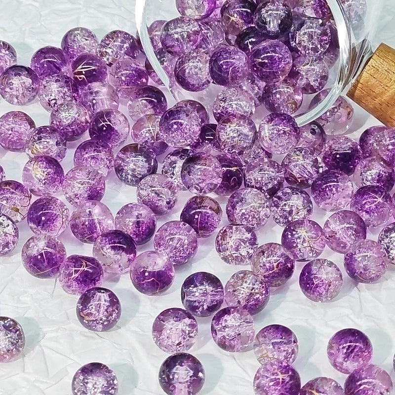 50 PCS/Package Glass Color Block Beads2