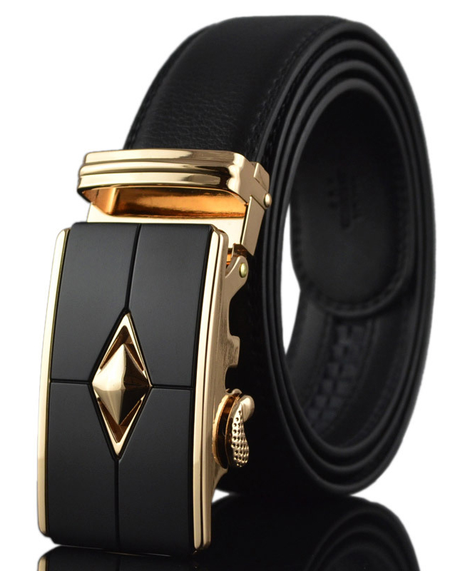 PU Leather Automatic Buckle Belt