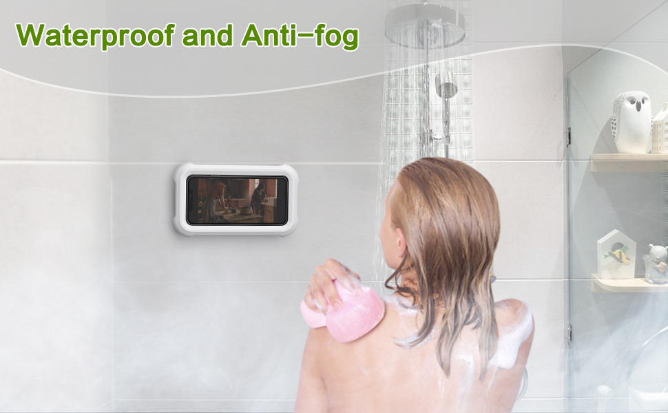 shower phone holder