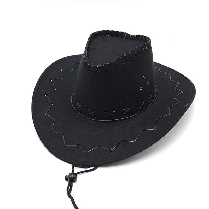 Men’s Minimalist Solid Color Big Eaves Straw Hat
