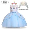 Kids Baby Girls Dresses Unicorn Dress 3 Pcs Set