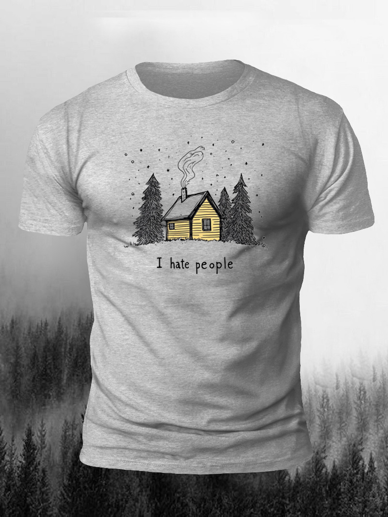 Men's I Hate People Outdoor Living Short Sleeve T-shirt