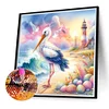 Diamond Painting -DIY Round Drill Egret(40x40cm)