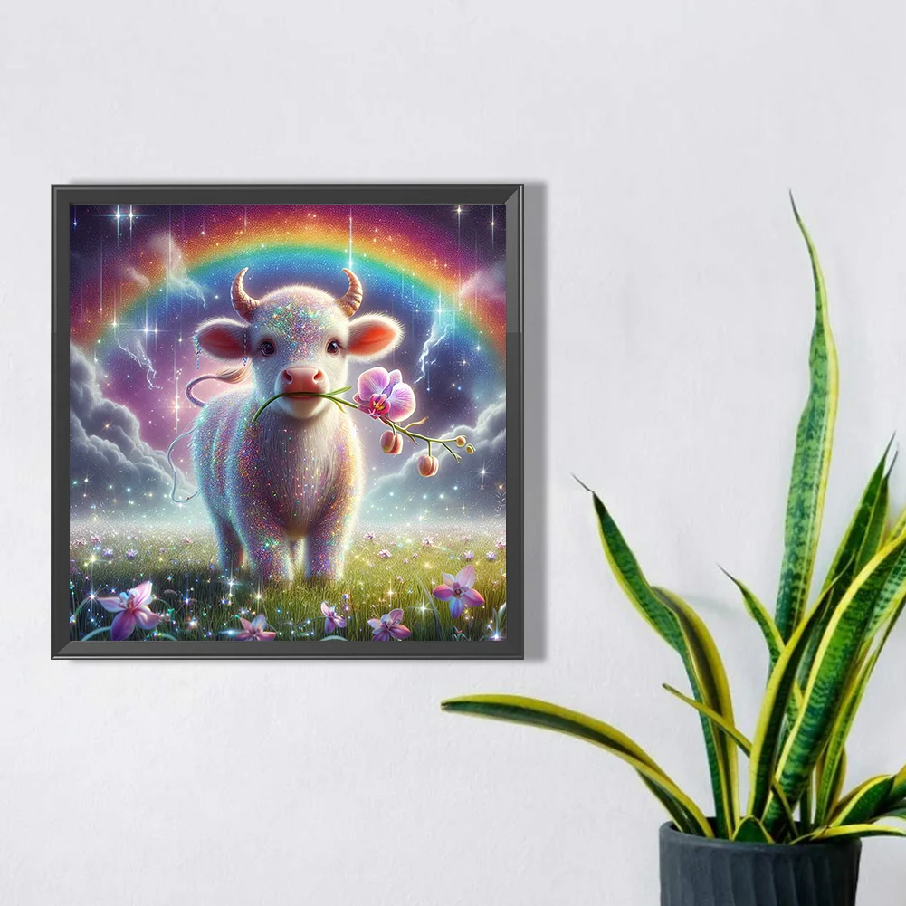 Diamond Painting - Full Square Drill - Cow(Canvas|40*40cm)
