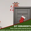 (US Local) Pattern Christmas Theme Christmas Door Frame Decorations for Wall Window