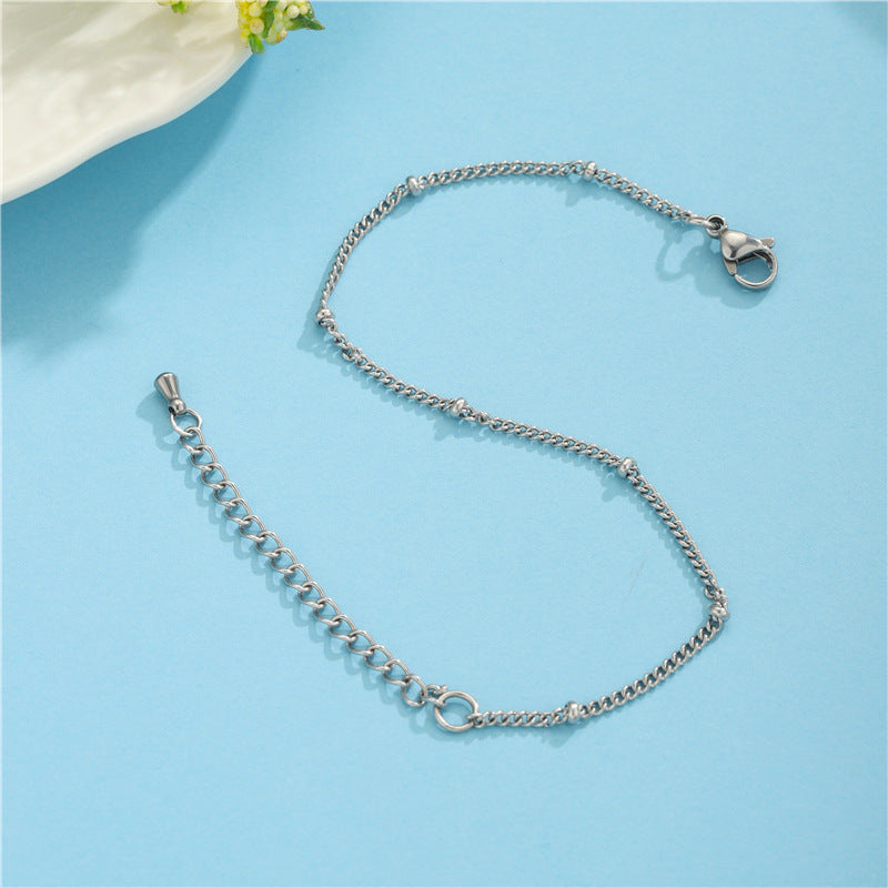 Women Minimalist Ellipse Geometric Stainless Steel Handmade Bracelets