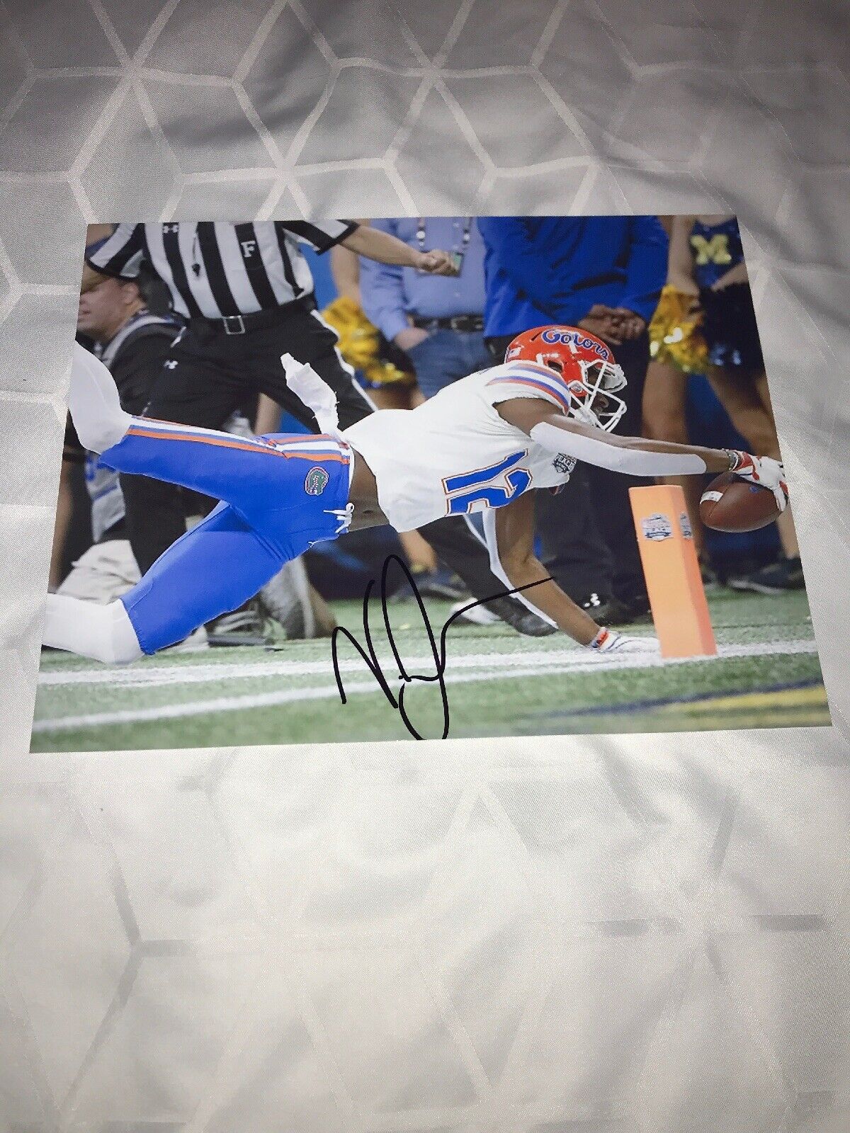 Van Jefferson Florida Gators signed autographed 8x10 football Photo Poster painting WR STAR E