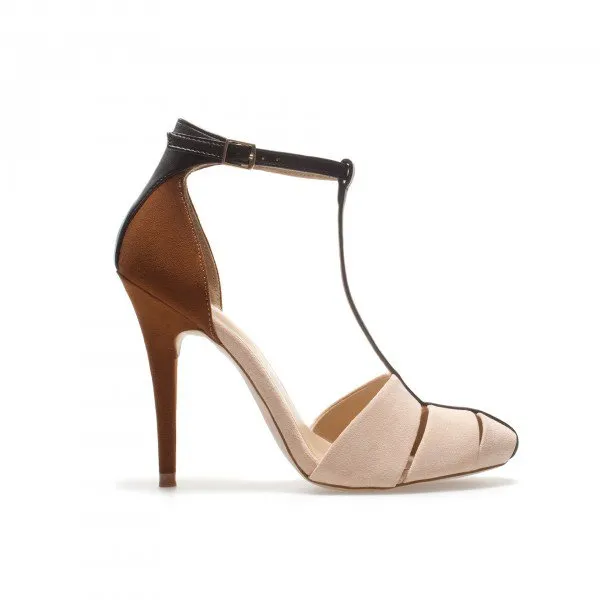 Wavlynn Elegant Black Suede Open Toe High Heel Sandals With Buckle Ankle Strap Stiletto 7 Centimeters main image 1