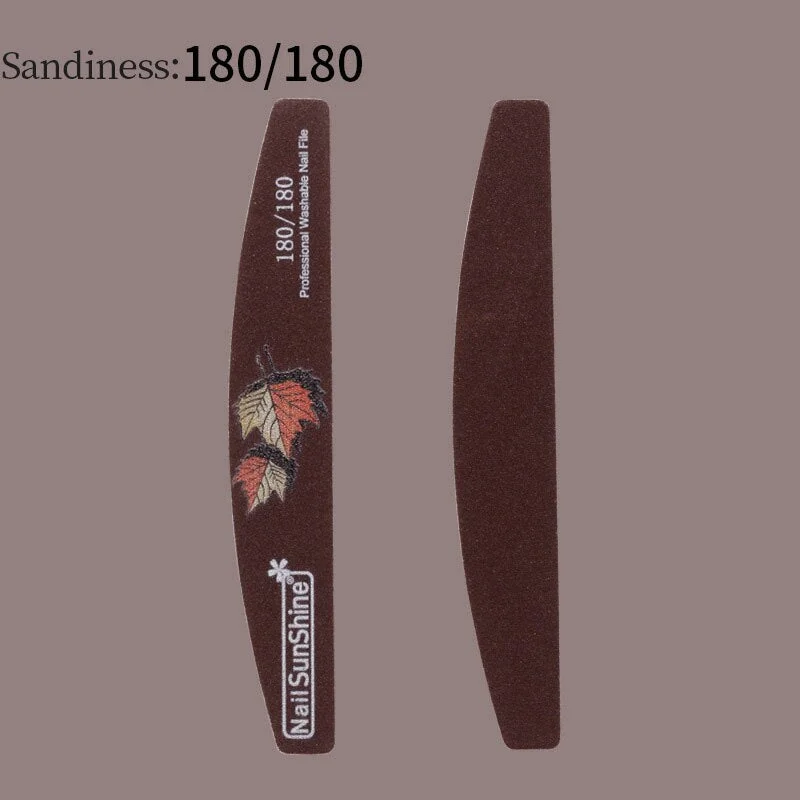 1Pc 80/100/150/180/240 Professional Half Moon Nail File Grinding Block File Nail Buffer Colorful Lime Manicure Pedicure DIY Tool-Nail Inspo