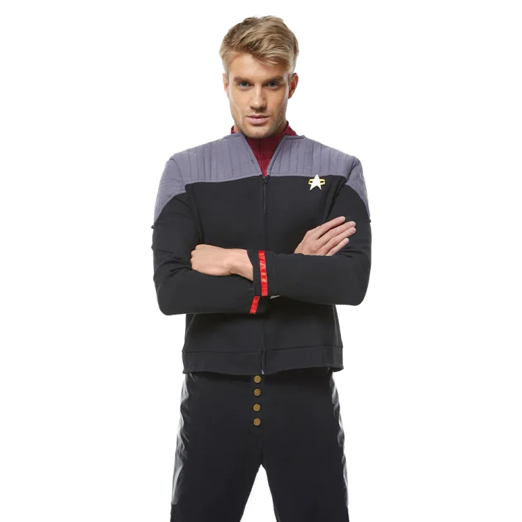 Jean-Luc Picard Coat Star Trek Generations Cosplay Costume Halloween Carnival