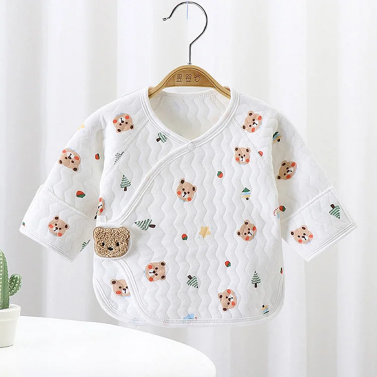  Newborn Quilted Cotton Kimono Outerwear