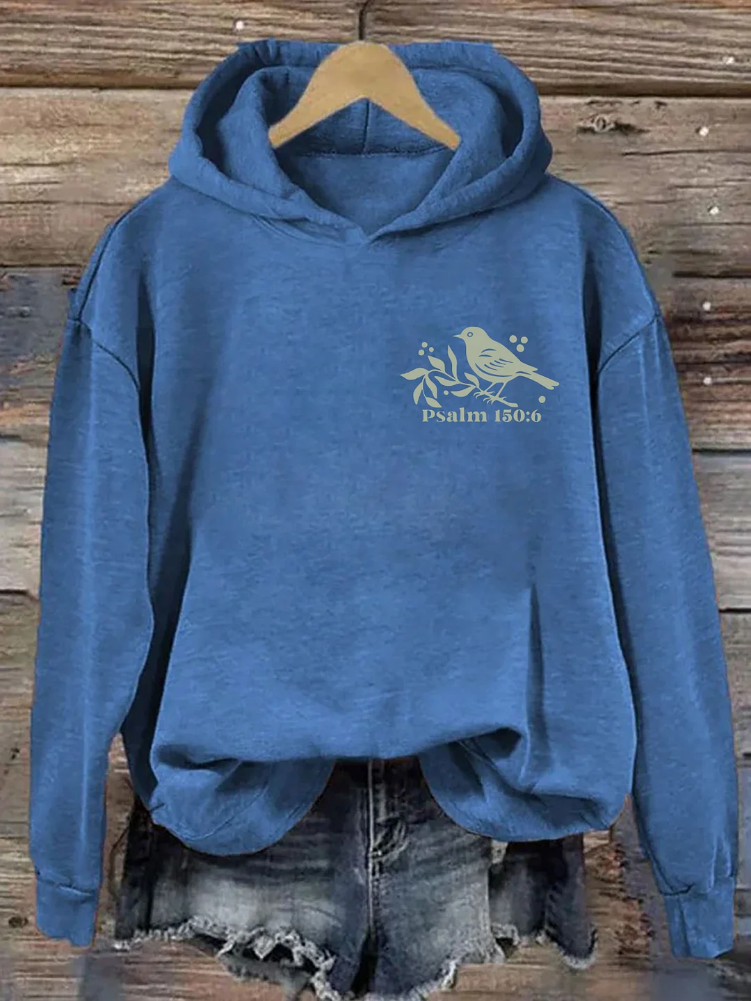 Vintage Faith Based Psalm 150:6 Christian Graphics Hoodie