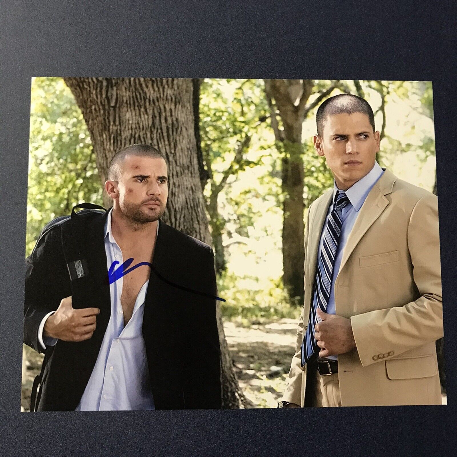 DOMINIC PURCELL SIGNED 8x10 Photo Poster painting ACTOR AUTOGRAPHED PRISON BREAK LINCOLN COA