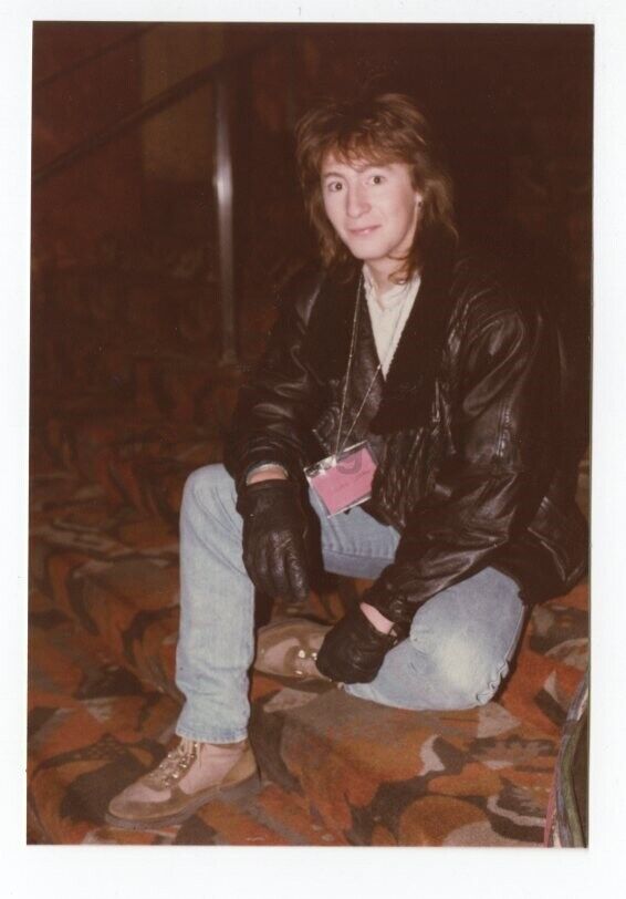 Julian Lennon - Candid Photo Poster paintinggraph by Peter Warrack - Previously Unpublished