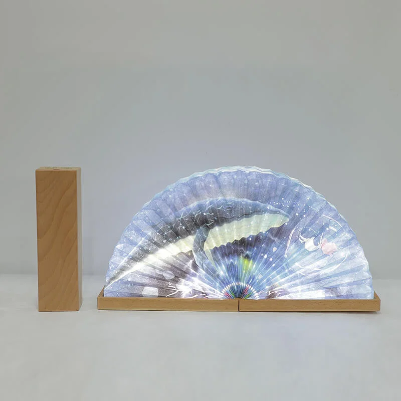 Fan-shaped Page-Turning Book LED Ambient Book Light