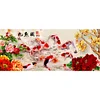 (80*35cm) 5D DIY Full Drill Diamond Painting Peony 9 Fishes Cross Stitch Embroidery