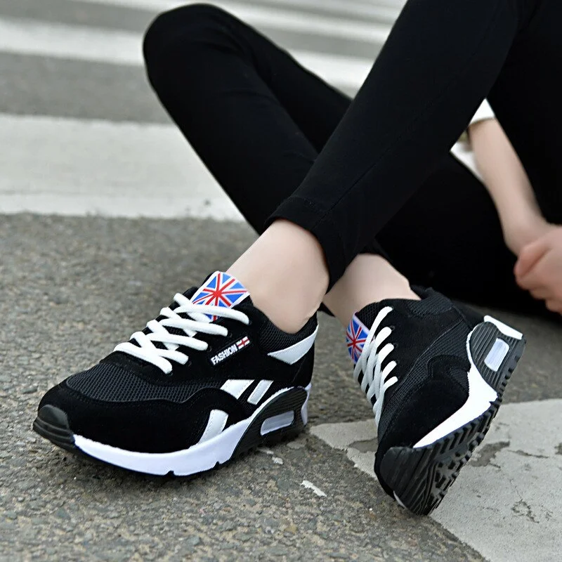women Vulcanized shoes  Female Sports Shoes Summer Lace Up Ladies Shoes Women'S Casual Mesh Chunky Sneakers Tenis Feminino