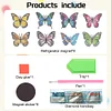(US Only)8Pcs 2D/Flat DIY Colorful Butterfly Diamond Painting Magnets Kit for Art Crafts