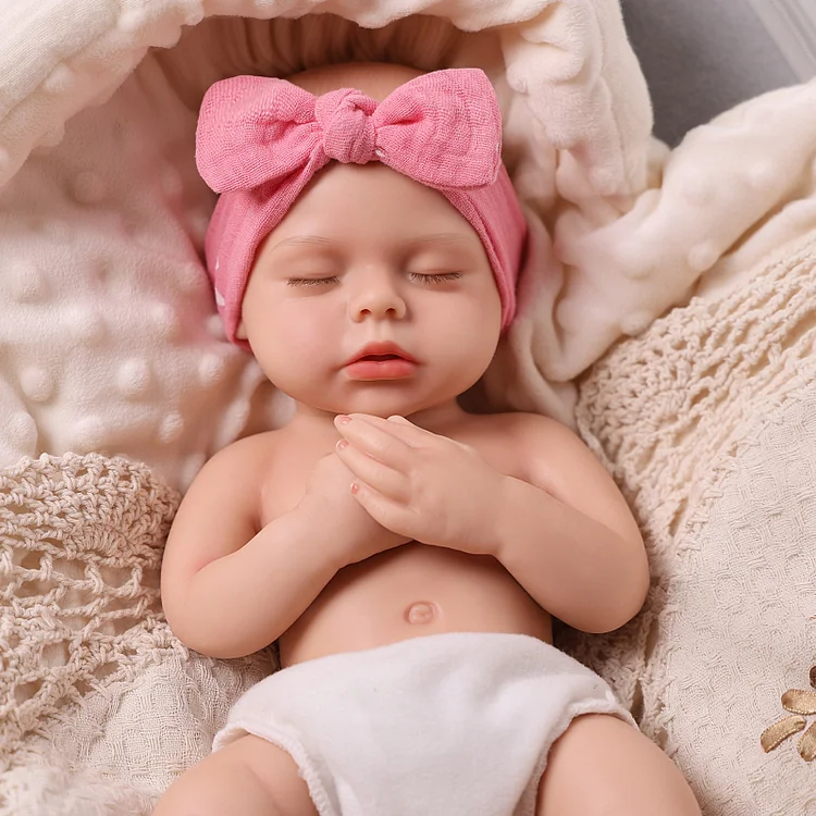 Babeside Lucy 12"/16" Realistic Silicone Sleeping Baby Little Infant Girl Special Love for Mom