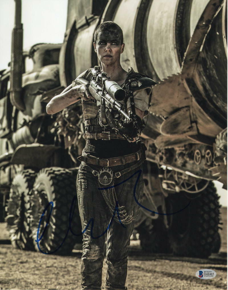 CHARLIZE THERON SIGNED AUTOGRAPHED 11x14 Photo Poster painting - MAD MAX FURY ROAD BEAUTY BAS