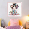 Cartoon Japanese Geisha-11CT Stamped Cross Stitch 40*40cm