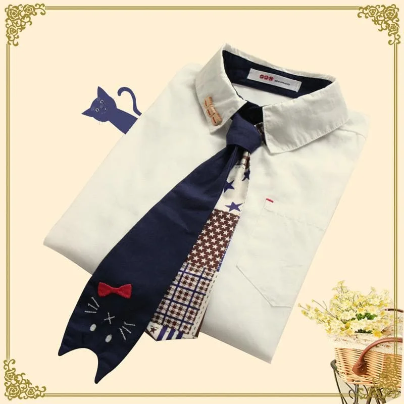 M/L Preppy Style Long Sleeve Blouse Shirt SP168245