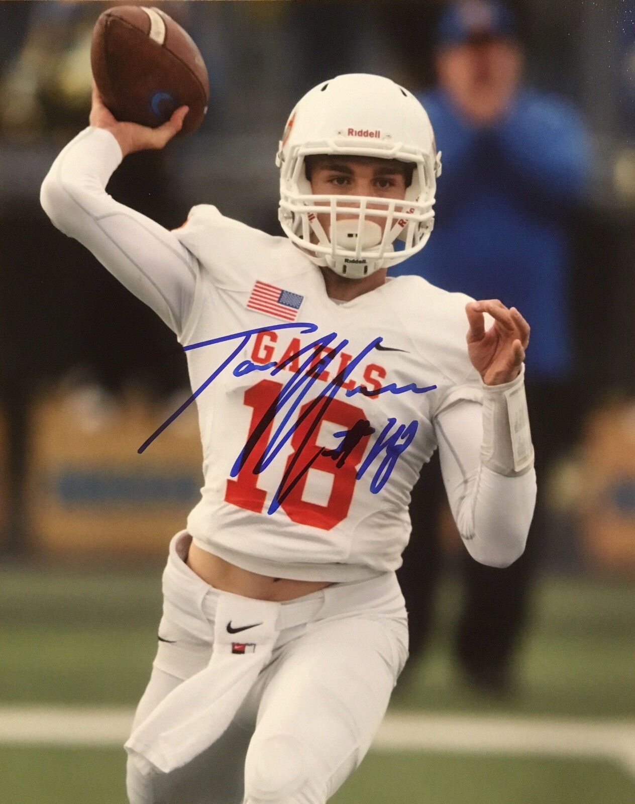 WITH PROOF! TATE MARTELL Signed Autographed 8x10 Photo Poster painting MIAMI HURRICANES Football