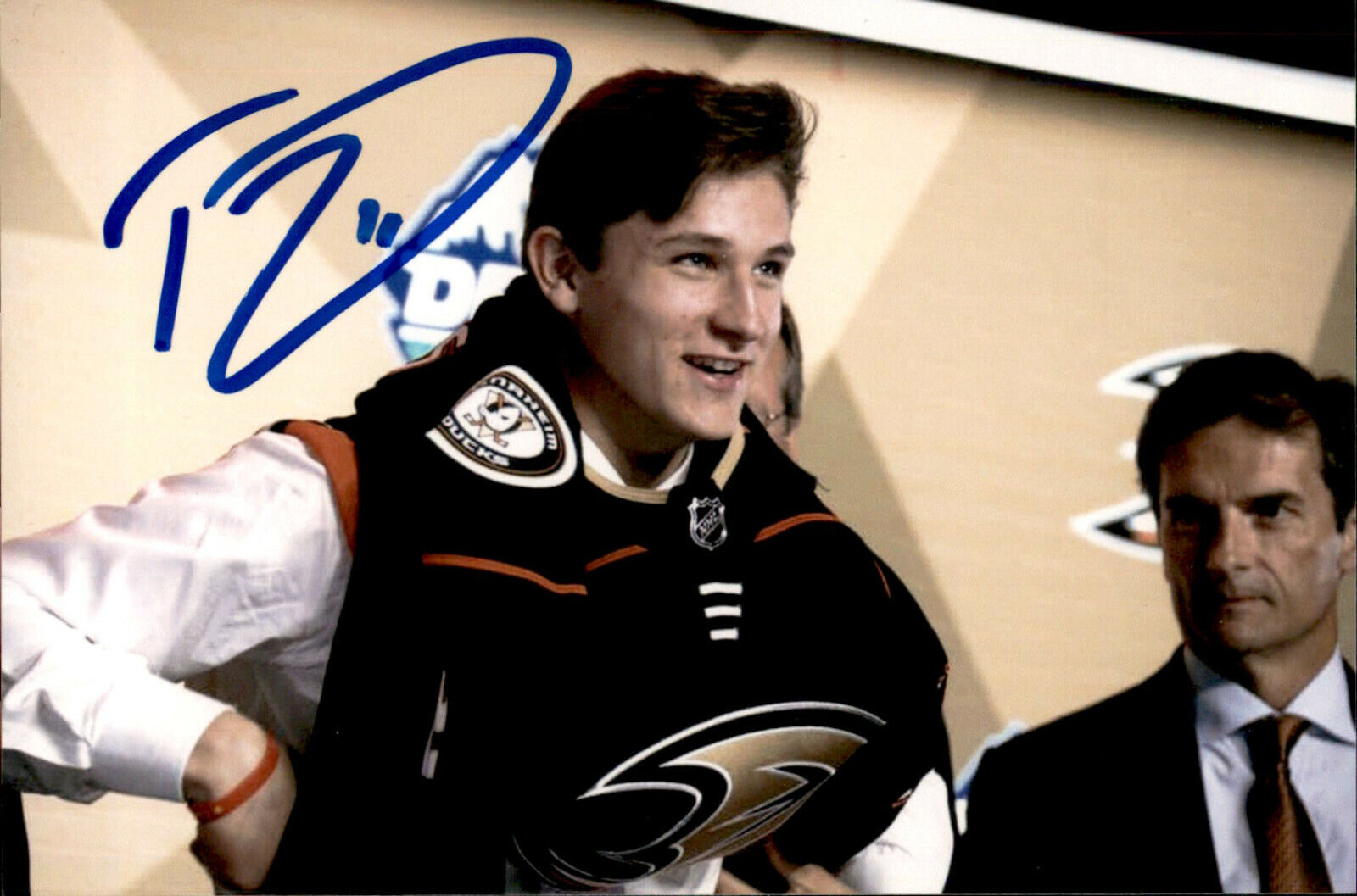 Trevor Zegras SIGNED autographed 4x6 Photo Poster painting ANAHEIM DUCKS