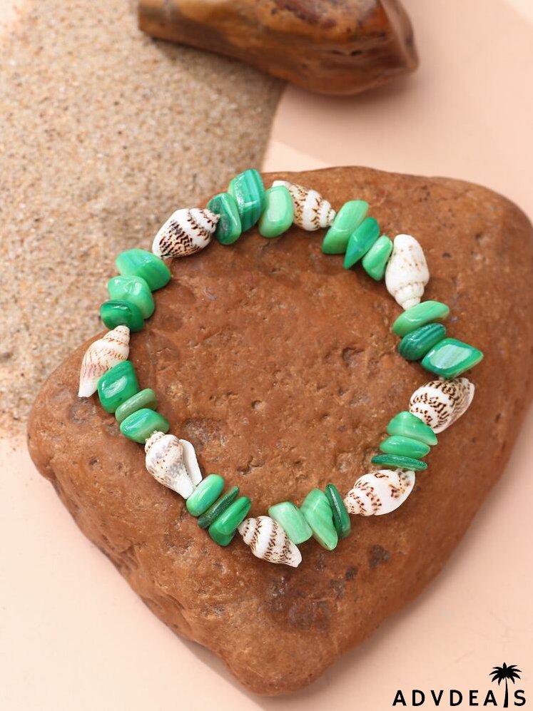 Conch Decor Beaded Bracelet