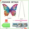Diamond Painting Acrylic Colorful Butterfly Hanging Pendant