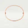 Cartier 18k Rose Gold Love Bangle Bracelet Size 17