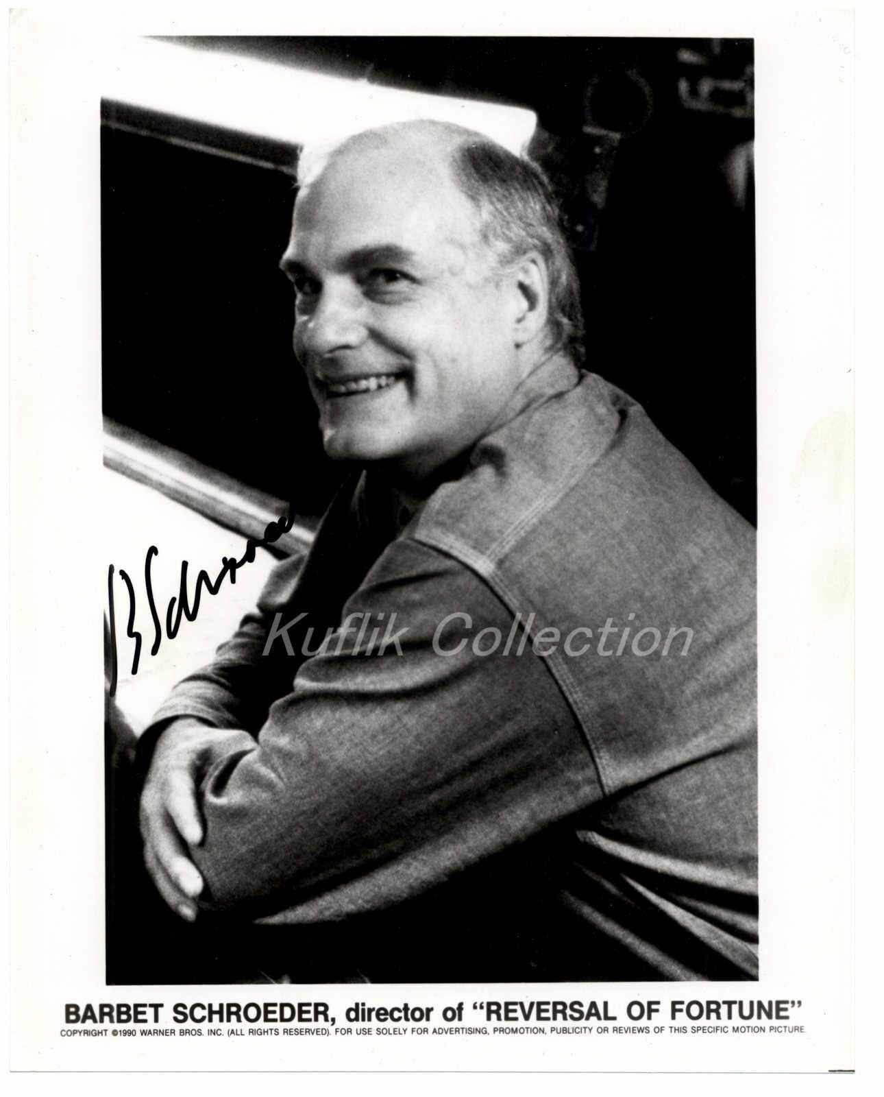 Barbet Schroeder - Director Signed Autograph 8x10 Photo Poster painting