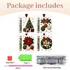4Pcs Christmas DIY Diamond Painting Clear Acrylic Ornaments Cash Slot