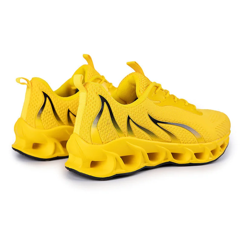 Softsfeel Women's Relieve Foot Pain Perfect Walking Shoes - Yellow